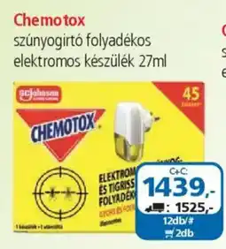 ÁRKLUB Chemotox szúnyogirtó folyadékos elektromos készülék ajánlat