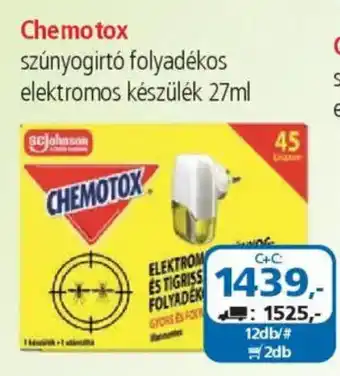 ÁRKLUB Chemotox szúnyogirtó folyadékos elektromos készülék ajánlat