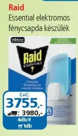 ÁRKLUB Raid Essential elektromos fénycsapda készülék ajánlat