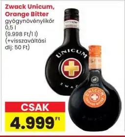 Interspar Zwack Unicum Orange Bitter ajánlat