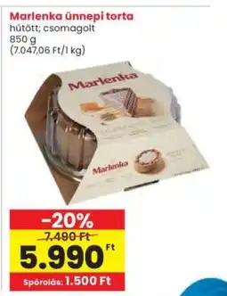 Interspar Marlenka ünnepi torta ajánlat
