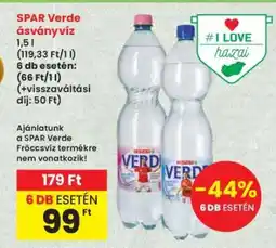 Interspar SPAR Verde ásványvíz ajánlat