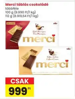 Interspar MERCI TÁBLÁS CSOKOLÁDÉ ajánlat