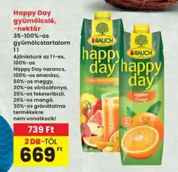 Interspar Happy Day gyümölcslé, -nektár ajánlat