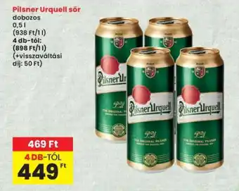 Interspar Pilsner Urquell sör ajánlat