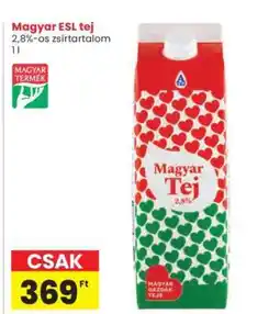 Interspar Magyar ESL tej ajánlat