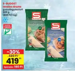 Interspar S-BUDGET leveles tészta ajánlat