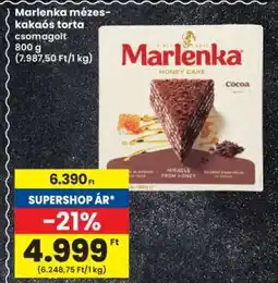Interspar Marlenka mézes kakaós torta ajánlat