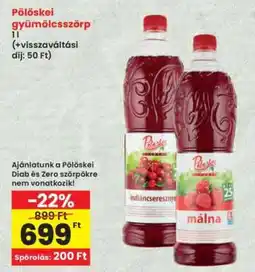 Interspar Pölöskei Gyümölcsszörp ajánlat