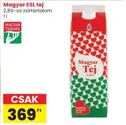 Spar Magyar ESL tej ajánlat
