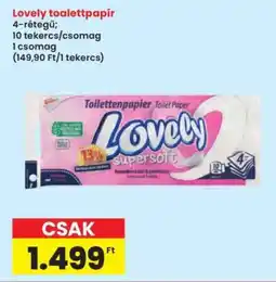 Interspar Lovely toalettpapír ajánlat