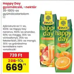 Spar Happy Day gyümölcslé, -nektár ajánlat