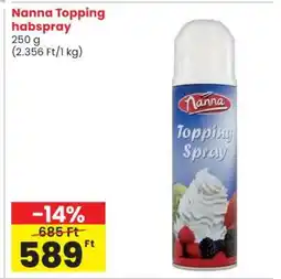 Spar Nanna Topping Habspray ajánlat