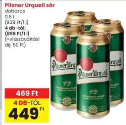 Spar Pilsner Urquell sör ajánlat