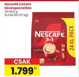 Spar Nescafé instant kávéspecialitás ajánlat