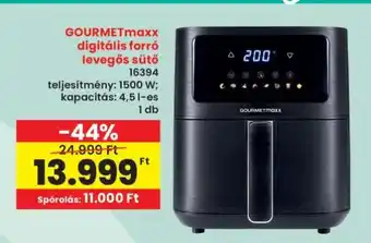 Interspar GOURMETmaxx digitális forró levegős sütő ajánlat