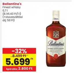 Spar Ballantine's Finest Whisky ajánlat