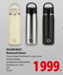 Lidl SILVERCREST Nemesacél kulacs ajánlat