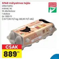 Spar SPAR mélyalmos tojás ajánlat