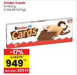 Spar KINDER Cards ajánlat