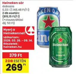 Spar Heineken sör ajánlat