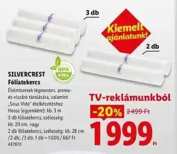 Lidl Silvercrest Fóliatekercs ajánlat