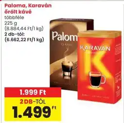 Spar Paloma, Karaván őrölt kávé ajánlat