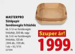 Lidl Masterpro Sütőpapír forrólevegős fritőzhöz ajánlat