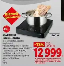 Lidl SILVERCREST Indukciós főzőlap ajánlat