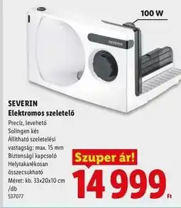Lidl SEVERIN Elektromos szeletelő ajánlat
