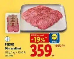 Lidl Pikok Dán szalámi ajánlat