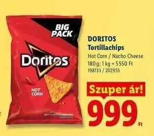Lidl DORITOS TORTILLACHIPS ajánlat