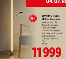 Lidl LIVARNO HOME LED-es állólámpa ajánlat