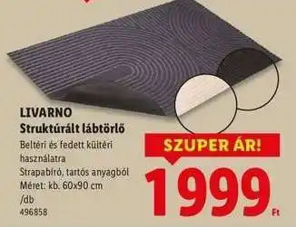 Lidl Livarno Struktúrált lábtörlő ajánlat