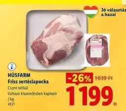 Lidl HÚSFARM Friss sertéslapocka ajánlat