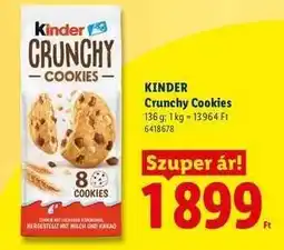 Lidl Kinder Crunchy Cookies ajánlat
