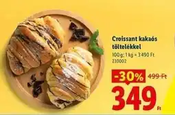 Lidl Croissant kakaós töltelékkel ajánlat