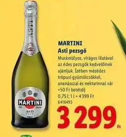 Lidl Martini Asti pezsgő ajánlat