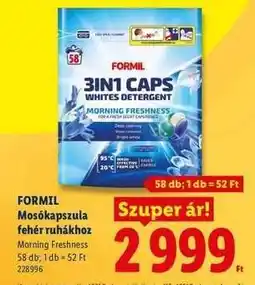 Lidl FORMIL Mosókapszula fehér ruhákhoz ajánlat
