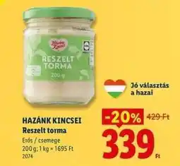 Lidl HAZÁNK KINCSEI Reszelt torma ajánlat