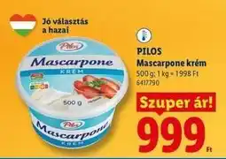Lidl PILOS Mascarpone krém ajánlat
