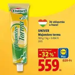 Lidl Univer majonézes torma ajánlat
