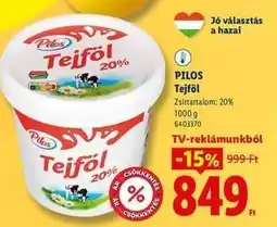 Lidl Pilos Tejföl ajánlat
