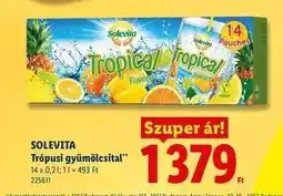 Lidl SOLEVITA Trópusi gyümölcsital ajánlat