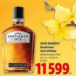Lidl JACK DANIEL'S Gentleman Jack Whiskey ajánlat