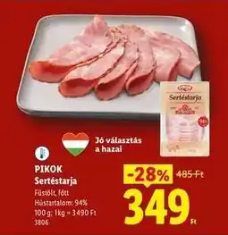 Lidl PIKOK Sertéstarja ajánlat