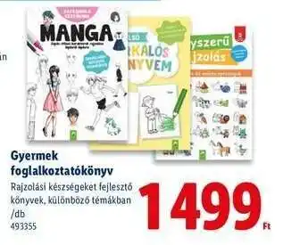 Lidl Gyermek foglalkoztatókönyv ajánlat