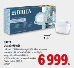 Lidl BRITA Vízszűrőbetét ajánlat