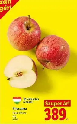 Lidl Piros alma ajánlat