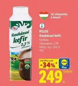 Lidl PILOS Kaukázusi kefir ajánlat